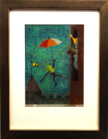 Ota Janeček - Král a skřítek - originál 